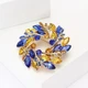 Брошь BROCHE бижутерия Венок из колосков разноцветная BRBF114442 - изображение 7