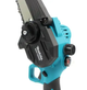 Ланцюгова пила Makita DUC155HN 36 В акумуляторна міні електропила 15 см веткоріз 150 мм 12 м с крок 1/4 Li Ion 5 А год з автоматичною подачею масла безключовим натягом 2 АКБ для обрізки дерев гілок чагарників розпилювання бруса садових відходів робіт - зображення 9