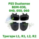 Набор курков триггеров L1, R1, L2, R2 SONY DualSense PS5 (BDM-030, 040, 050, 060) - изображение 1