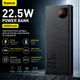 Повербанк 20000mAh 22.5W Baseus Digital Display 2xUSB/Type-C/microUSB швидка зарядка чорний - зображення 1