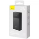 Повербанк 30000 мАч 22,5 Вт Baseus с цифровым дисплеем, 2xUSB/Type-C/microUSB, быстрая зарядка, черный - изображение 7
