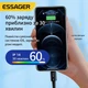 Кабель Essager Type-C – Lightning 27W швидка зарядка iPhone, 2м, чорний - зображення 7