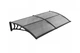 Козырек для двери из поликарбоната Vevor CZPC40X80G-C 198.7 х 96.5 см навес для балкона с водоотводом Серый - изображение 3
