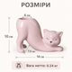 Декоративный вазон-кашпо Котик для суккулентов и кактусов 14,5 × 7,5 × 10,5 см Tj001-23 Pink - изображение 3