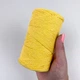 Шнур плетений YarnArt macrame cotton 2мм жовтий (№764) - изображение 7