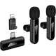 Микрофонная радиосистема Hoco L20A Lightning/USB-C Black (6942007655507) [171194] - изображение 1