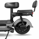 Электровелосипед EVOBIKE Nova MINI AGM (48V/12Ah) 500W графитовый, с пассажирским сиденьем, корзиной и дисплеем, серого цвета - изображение 4