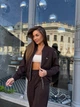 Жіночий костюм кашемір ялинка шоколадний 42-44 RTAJ499 - изображение 6