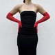 Довгі вечірні рукавички s/m/l червоний (30r062) - зображення 6