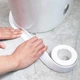 Бордюрна стрічка для ванної та кухні 3,2 м × 3,8 см, самоклеюча водонепроникна стрічка для раковини, біла - зображення 14
