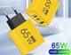Быстрая зарядка APD-60 QC 3.0 выход 1 USB порта+2 Type C 65 Вт - изображение 3