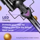 Плойка потрійна VGR V-590, 140-200 °C, керамічне покриття, LED дисплей, 130 W Фіолетова - зображення 4