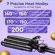 Плойка потрійна VGR V-590, 140-200 °C, керамічне покриття, LED дисплей, 130 W Фіолетова - зображення 8