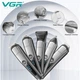 Набор для стрижки VGR 6 в 1 V-105, 5 насадок, LED дисплей, влагозащита - изображение 4