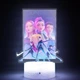 Детский настольный LED-светильник-ночник K-Pop Huntrix с пультом и сменой цветов - изображение 1