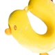 Подушка для шеи детская Duck U-образная дорожная ортопедическая Memory Foam плюшевая утёнок 30х30 см Жёлтая - изображение 4