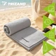 Быстросохнущее полотенце Trizand 27783 120 × 60 см из микрофибры серое 280 GSM с чехлом - изображение 4