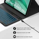 Чехол-клавиатура Bluetooth для планшета 11| (совместима с Honor Pad X8a) с немецкой раскладкой QWERTZ - изображение 8