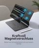 Чехол клавиатура Earto для iPad Pro 11 M4 2024 с трекпадом, подсветкой и немецкой раскладкой QWERTZ - изображение 3