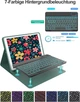 Захисний чохол-клавіатура IVEOPPE для iPad 10.2” (2019–2021) / Air 3 / Pro 10.5”, німецька розкладка QWERTZ - зображення 3