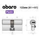 Цилиндр ABARO P600 (модульный) 122 (61*61) Ni никель сатин 5 ключей - изображение 15