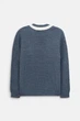 Джемпер напіввовняний з вирізом об’ємною в’язкою Розмір M-L (46-48) Джинсовий - зображення 14