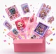 Подарунковий бокс Huntrix Kpop Demon Hunters | Аніме-набір сквіш, браслет з шармами, блокнот, 50 наклейок, 3D стікери мисливиці на демонів - зображення 1