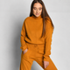 Вязаный спортивный костюм цвета горчица 55135 размер ONE SIZE - изображение 3
