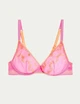 Бюстгальтер женский M&S B by Boutique Farina Embroidered Plunge Bra розовый сетчатый на косточках 70E (8868D) - изображение 2