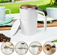 Кухоль з автоперемішуванням, автоматична магнітна, self stirring mug USB, для кави та напоїв 380 мл - зображення 7