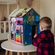 Бизидом детский деревянный 55*30*30 Развивающий бизиборд разноцветный Бизикуб игрушка для развития моторики детей девочки по методике Монтессори - изображение 2