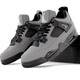 Кроссовки женские и мужские Ni Air Jord 4 Grey Black / кроссовки Най аир Джорд 4 серые с черным 37 - изображение 1