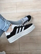 Кросівки жіночі і чоловічі Adi Gazelle Bold Black White / кеди Аді Газелі болд чорні 40 - зображення 6