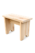 Табурет деревянный Ася 40×13×30 см, сосна, без покрытия (A1-TAB-S-PINE-NC) - изображение 1