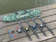 Полный комплект для рыбалки Lake UA 4 удилища 2.4 м с 4 катушками поплавочной и донными оснастками все в одном - изображение 1