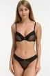 Комплект белья push-up и бразилианы 9373 Balaloum черный 75C/M - изображение 1