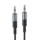 Кабель AUX HOCO UPA23 3.5 мм 3.5 мм, 1 м, metal gray, 1 шт. - зображення 1