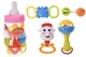 Набор погремушек в колбе, (РОЗОВЫЙ) huan le xing toys 997-64C - изображение 1
