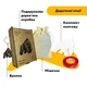 Дерев'яний фігурний пазл Мозаїка горила, А1, Картонна коробка 500+ елементів - изображение 5
