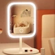 Зеркало для макияжа с подсветкой LED / настольное косметическое сенсорное с подставкой / органайзер для косметики - изображение 3