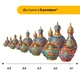 Дерев'яний фігурний пазл Східна Колекція, А5, Дерев'яна коробка 35 елементів - изображение 2