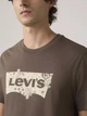 Футболка хлопковая длинная мужская Levi`s 739136538 S Коричневая (1161569054) - изображение 4
