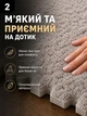 Килимок пазл дитячий плюшевий термокилимок тепла підлога 60×120 см 8 плиток EVA піна м’який безпечний мат товстий щільний для дітей ігор повзання модульне підлогове покриття утеплений антиковзкий амортизація для дому кімнати сірий - зображення 2