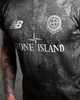 Мужской летний комплект Stone Island x New Balance черный спортивный тактический костюм милитари (футболка и штаны-карго) - изображение 4
