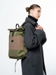 Рюкзак gard ROLLTOP POCKET 2 | екокожа коричнева матова 1/24 хакі 8167 - зображення 8