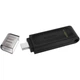 Флеш-память USB Kingston DataTraveler 70 256GB USB Type-C пластик Чорний (DT70/256GB) - зображення 2
