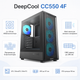 Корпус для ПК DeepCool CC550 4F Mid Tower без БП ATX/MicroATX/Mini-ITX 4x120 мм ARGB Black (R-CC550BKANA4-G) - изображение 1