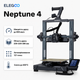 Принтер 3D ELEGOO Neptune 4 FDM 500 мм за секунду автоматичне калібрування (50.201.012300) - зображення 1