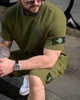 Мужской летний комплект Si WOOV зеленый тактический повседневный милитари костюм (футболка и брюки-карго) XL - изображение 7