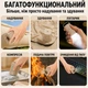 Насос аккумуляторный туристический 3-в-1 с фонариком и 5 насадками для надувания и вакуумирования портативный беспроводной фонарь миникомпрессор для надувных матрасов бассейнов лодок кемпинга и путешествий вакууматор USB Type-C бежевый - изображение 2